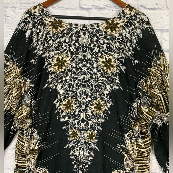 FP Free People Birds Of A Feather Combo Balloon Sleeve Button Front Top XS - Picture 6 of 13